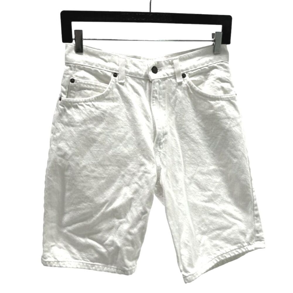 Levis vintage orange tab 550 white denim bermuda jorts